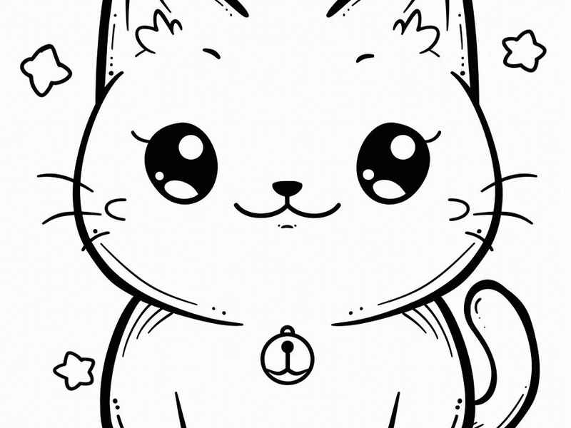 日常生活卡通（日常生活卡通可爱毛茸茸小猫咪的简笔画）
