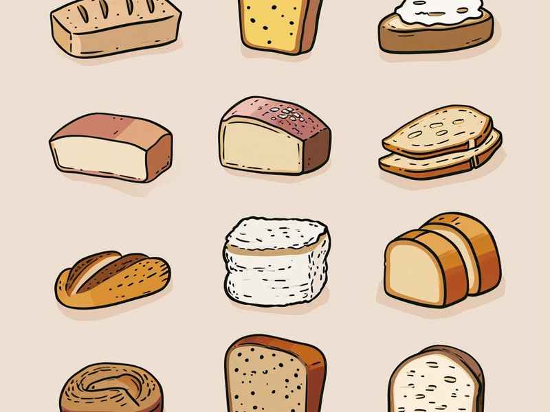 面粉美食简笔画，面粉美食简笔画图片